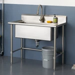 Trinity 32" X 16" Stainless Steel Utility Sink For Laundry. Fixed Price $754.99.