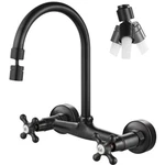 Airuida Wall Kitchen Faucet With Sprayer Mounted Sink Fauc.... Fixed Price $130.96.