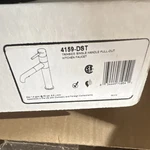 Delta Trinsic 4159-DST Pull-out Single Handle High Arc Chrome Kitchen Faucet. Fixed Price $99.00.