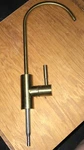 10 1/2" Brass Finish Bar Faucet With Light Defects. Fixed Price $9.95.