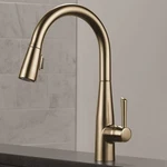 Delta Essa Touchless Kitchen Faucet Champagne Bronze. Fixed Price $180.00.