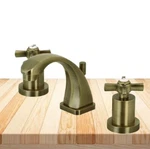 Kingston Brass Millennium 2-HANDLE 8" Widespread Bathroom Faucet Antique. Fixed Price $129.00.
