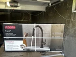 Delta Trask TOUCHH2O Matt Black Pull Down Kitchen Faucet 19933T-BLSD-DST. Fixed Price $259.00.