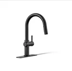 Kohler Clarus Single Handle Pull Down Sprayer Kitchen Faucet Matte Black. Fixed Price $79.00.