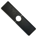 Bodomor Black Sink Faucet Mat (15" X 4" With 2" Hole) Adjustable 2-PIECE Design. Fixed Price $14.99.