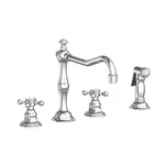 Newport Brass 943/26 Chesterfield Kitchen Faucet W/ Side Spray Polished Chrome. Fixed Price $1250.90.