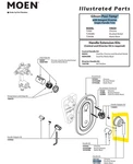 Moen 183120BN Kit For Posi-temp Integrel Diverter 1HANDLE Brushed Nickel. Fixed Price $32.00.