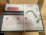 Delta Everly 1-HANDLE Bathroom Faucet In Spotshield Brushed Nickel, 15741LF-SP. Fixed Price $84.89.