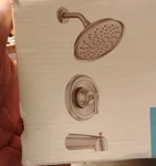 Moen 82877SRN Ashville 1-HANDLE Tub/shower Faucet In Spot Resist Brushed Nickel. Fixed Price $149.99.