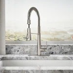 New Kohler Vind Semi-professional Pull-down Kitchen Faucet 3 Function Sprayhead. Fixed Price $104.93.