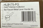 Brizo Odin : Bar Faucet Metal Lever Handle Kit HLB175-PG. Fixed Price $31.99.