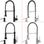 Spring Kitchen Sink Faucet Pull Down Sprayer Single Handle Mixer Tap Deck Mount. Fixed Price $34.99.