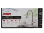 Delta Abbott Pull-down Handle Stainless Steel Kitchen Faucet 19830Z-SPSD-DST. Fixed Price $144.44.