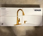Kohler Anessia R33444-SD-2MB Pull-down Kitchen Faucet Brushed Brass Finish. Fixed Price $104.88.