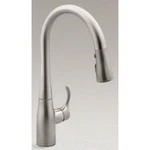 Kohler Simplice Single Handle Pull-down Kitchen Faucet, Vibrant Stainless. Fixed Price $526.08.