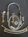 Dornbracht Tub Filler W/hand Spray Chrome 4-HOLE 27512890-000010 $5000. Fixed Price $9999.00.
