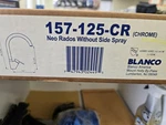 Blanco 157125-CR Neo Rados Chrome Faucet Without Side Spray. Fixed Price $159.00.