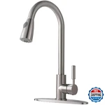Comllen Kitchen With Pull Down Sprayers, Brushed Nickel Faucets,. Fixed Price $49.45.