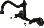 Kingston Brass KS3220PX Kitchen Faucet 8-1/2" Spout Reach Matte Black. Fixed Price $109.00.