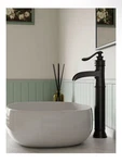 Bwe Vessel Sink Faucet Waterfall Matte Black Pop Up Drain Without Overflow. Fixed Price $69.99.