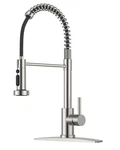 Forious Kitchen Faucet With Pull Down Sprayer, Brushed Nickel Stainless Steel.... Fixed Price $64.61.