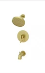 Pfister Contempra Tub And Shower Faucet Trim Kit In Brushed Gold LG89-8NCBG. Fixed Price $125.00.