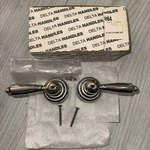 Delta Two Chrome Nestle Lever Handles H64 Large Level Bases Silver 2055. Fixed Price $49.99.