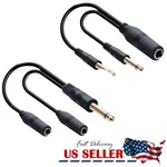 1/4" 6.35MM Ts Mono To Dual Y Splitter Cable Adapter Converter 30CM. Fixed Price $8.99.