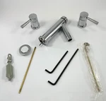Moen T6110 Double Handle Widespread Bathroom Faucet Level Chrome Trim Only. Fixed Price $105.00.