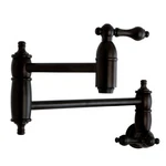 Kingston Brass KS310.AL Restoration 3.8 Gpm Wall Mounted Double - Bronze. Fixed Price $389.97.