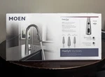 Moen Haelyn Kitchen Faucet Model #87627EISRS Spot Resist Colorcue Soap Stainless. Fixed Price $179.90.