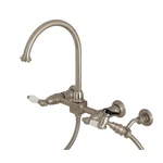 Kingston Brass KS129.PLBS Restoration 1.8 Gpm Widespread Bridge - Nickel. Fixed Price $347.72.
