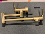 Perrin & Rowe Armstrong U.4599HT-SEG-2 Wall Mounted Pot Filler Faucet Satin Gold. Fixed Price $999.00.