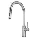 Oletto Modern Industrial Pull-down Single Handle Kitchen Faucet Spot Free Sta. Fixed Price $223.94.