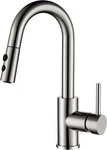 Sleek Brushed Nickel Bar Faucet With Pull-out Sprayer & Hose. Fixed Price $146.99.