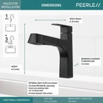 Peerless P6919LF-BL Single-handle Lever Kitchen Faucet Black, Xander Line. Fixed Price $64.95.