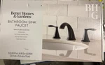 Bathroom Sink Faucet, Matte Black-better Homes & Gardens Usa New Open Box. Fixed Price $42.00.