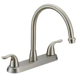Impression Collection 2-HANDLE Standard Kitchen Faucet In Brushed Nickel By Ez-f. Fixed Price $59.55.