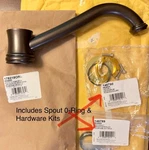 Moen 178218ORB Belfield Faucet Spout Oil Rubbed Bronze + Hardware Kit 146790 New. Fixed Price $85.95.