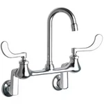 Chicago 631-RABCP Gooseneck Kitchen/bathroom Faucet, Manual, To 13". Fixed Price $434.99.
