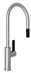 Rohl TR56D1LBSTN Tuario Pulldown Kitchen Faucet - Chrome With Black Lever Handle. Fixed Price $590.00.