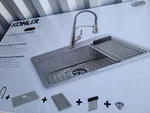 New Kohler Pro Function Sink 18GAUGE Stainless Kitchen 33". Fixed Price $255.00.