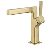 Hmegao Brushed Gold Single Hole Bathroom Sink Faucet Basin Mixer Waterfall Si.... Fixed Price $148.95.