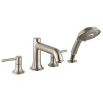 Hansgrohe 14314821 Talis Roman Tub Faucet Trim Kit With Handshower In Brushed. Fixed Price $322.22.