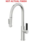 California Faucets K51-100SQ-FB-CB Pull-down Kitchen Carbon New In Box. Fixed Price $1499.99.