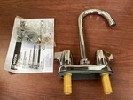 New Moen 4903 2-HANDLE Metal Construction Bar Faucet Polished Chrome C10. Fixed Price $29.56.