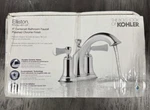 New Kohler Elliston R72780-4D1-CP 2-HANDLE Bathroom Faucet Polished Chrome. Fixed Price $150.00.