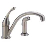 Delta Collins 441-SS-DST Single Handle Kitchen Faucet With Spray Stainless. Fixed Price $227.10.