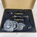 Aqueous 50-K82CYCHAD Kitchen Faucet Chrome 8" Center Distance W/matching Spray!. Fixed Price $62.95.