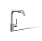 Kohler K-7506-VS Purist Pull-out Kitchen Secondary Sink Faucet, Stainless Steel. Fixed Price $399.00.